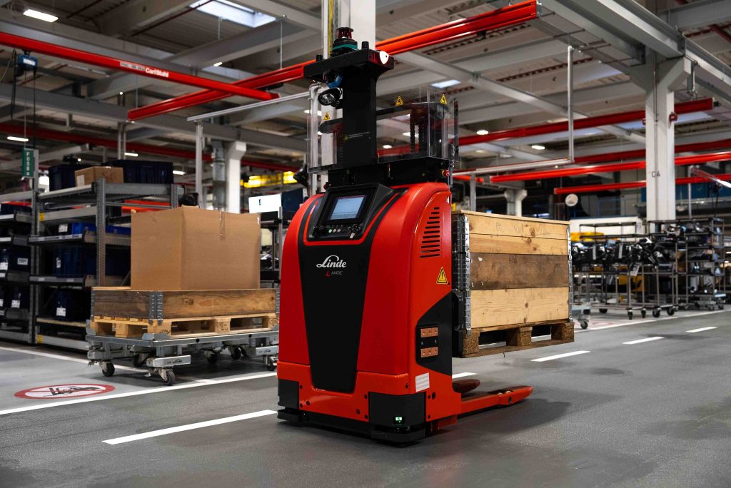 automatización escalable con AGV Linde en una planta real